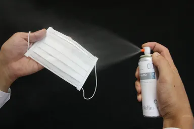 マスクへの噴霧法