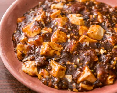 自慢の四川風麻婆豆腐