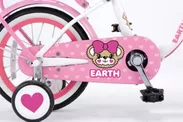 アースマジックキッズバイク チェーンケース　ホワイト＆ピンク