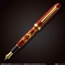 機動戦士ガンダム シャアの万年筆　本体は深紅の樹脂で成形