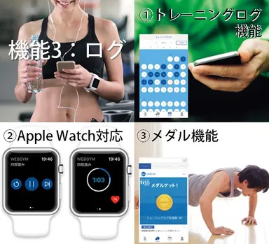 主なアプリ機能＜ログ＞