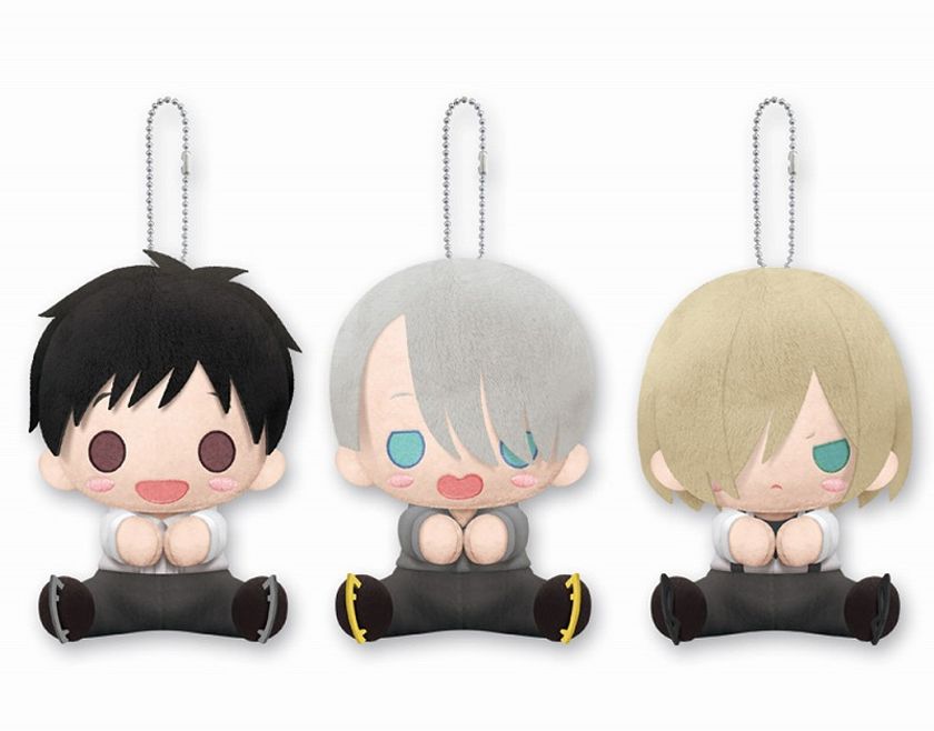 『ユーリ!!! on ICE』からキュートなぬいぐるみマスコット登場！
「ぴたぬい」『ユーリ!!! on ICE』(全3種)6月発売決定！