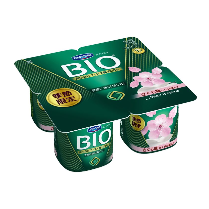 「ダノンビオ」から一足早く味覚で春をお届け！
桜もちのような風味が特長の季節限定「さくら味」を2/6発売