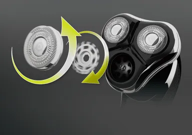 内刃・外刃が回転するジャイロカットシステム