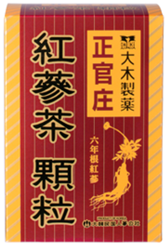 今、注目の健康食材「ヒハツ」成分を
配合した「正官庄　紅蔘茶顆粒」　
体が温まると女性を中心に人気上昇中