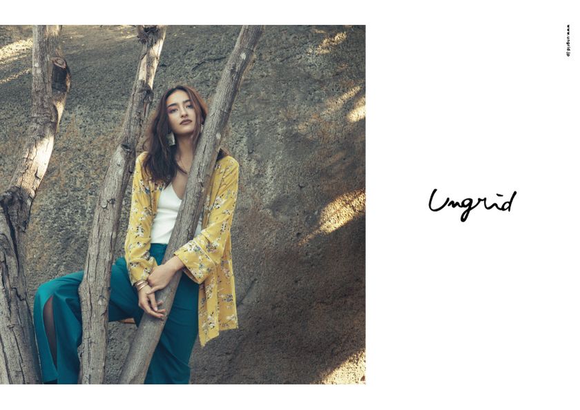 長谷川潤がイメージモデルを務める「Ungrid」、
2017年SPRING／SUMMERのシーズンビジュアルを公開