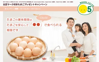 「公正マーク付きたまごプレゼントキャンペーン」
