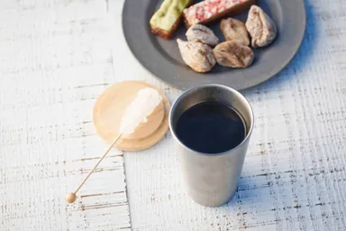 Ricke 木のふた付おそとカップ　2