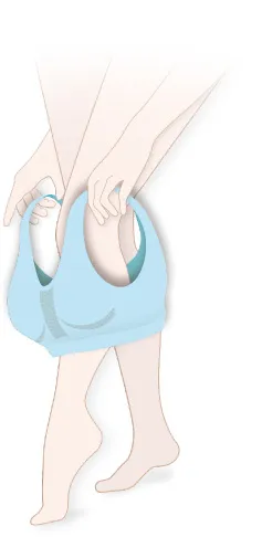 下から履いて持ち上げるだけ！