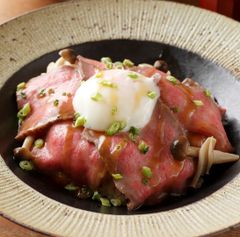 【和】特製昆布醤油だれのローストビーフ丼