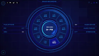 ゲーム専用の録画画面