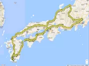 全国主要道路の精密なGNSSデータを収集(西日本)
