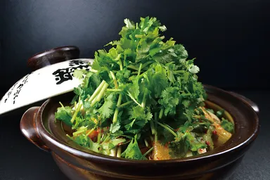 パクチー赤から鍋