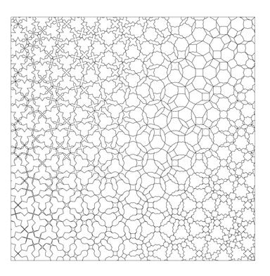 変身するタイル張り模様