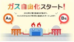 2017年4月ガス小売全面自由化電気料金比較サイト【タイナビスイッチ】都市ガス62社249プランを掲載開始！　ガス自由化認知度67％。切替未定者39％！情報不足が課題