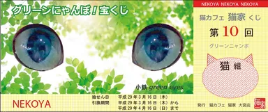 グリーンにゃんぼ！宝くじ