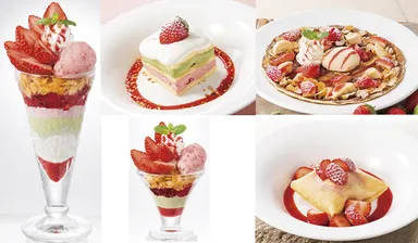 デニーズ苺デザート5種