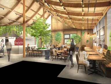 ローカル・フードコートの飲食エリア(2)