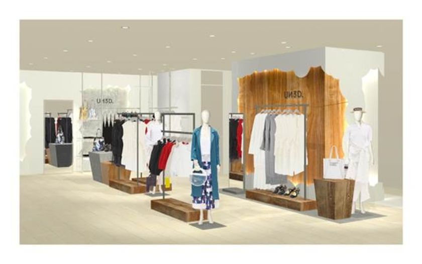 荻原 桃子がデザイナーを務める『UN3D.』
伊勢丹新宿店に2号店を3月1日オープン！