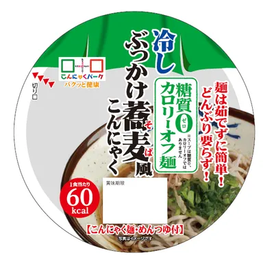 糖質0カロリーオフカップ麺　冷しぶっかけ蕎麦風こんにゃく