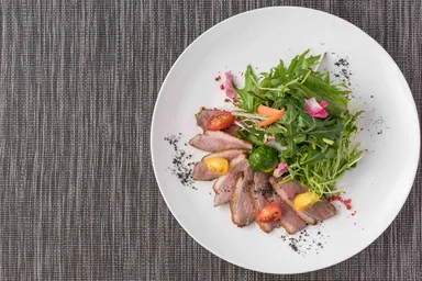 鴨ロースワイン煮～米麹豆乳ソース～