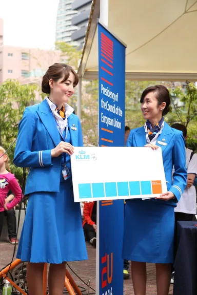 ゴール後にはアムステルダム行きの航空券などが当たる抽選会も実施