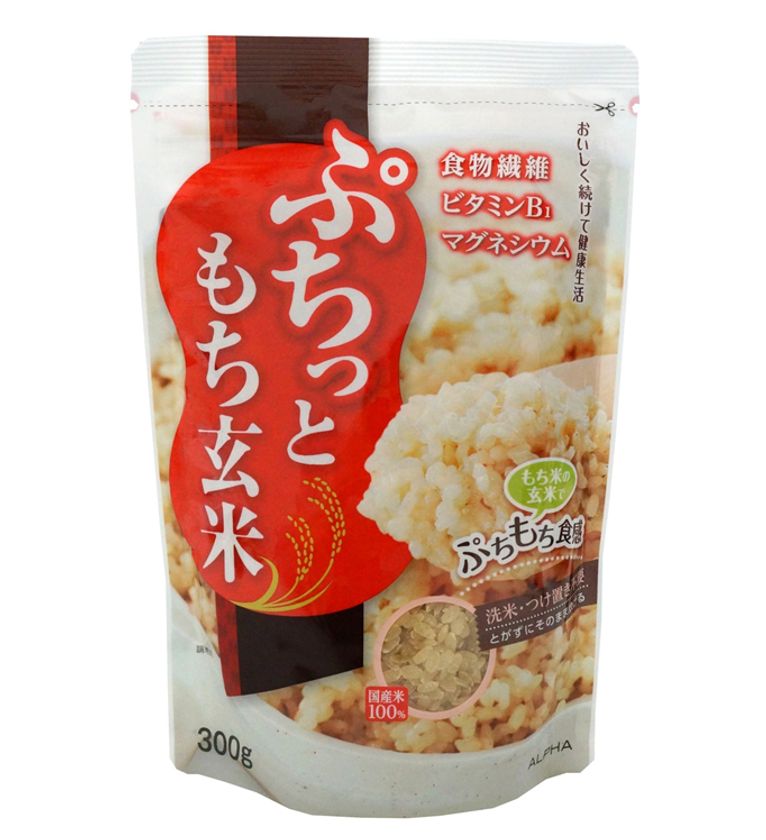 簡単に炊飯できる加工玄米『ぷちっともち玄米』が
栄養価の訴求をわかりやすく「パッケージ」をリニューアル！