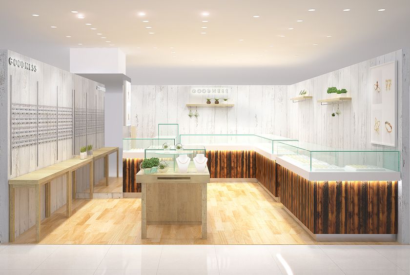 ジュエリー店「GOODNESS」が3/15マロニエゲートにオープン　
テーマは「グリーンのあるライフスタイル」エアプランツも販売