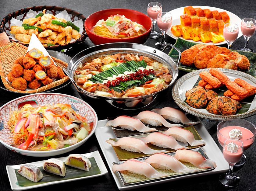 九州の名物やご当地メニューが11品登場する『グルメフェア』
湯快リゾート20館で3月14日～7月4日まで提供！