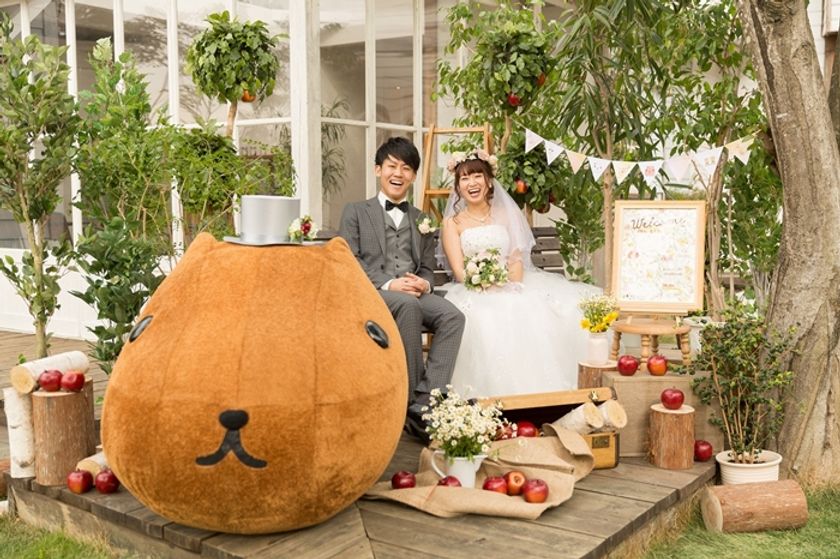 5組様限定の新ウェディングプラン登場　
『カピバラさんといっしょ ナチュラルウェディング』　
“おめかしカピバラさんがお祝いにやってきます！”が仲間入り