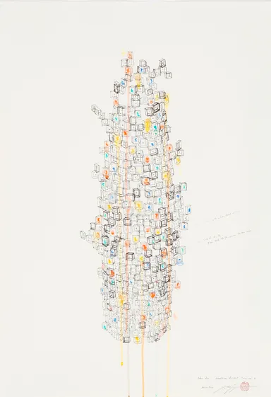 Idea Drawing for “Heathrow Airport Terminal 2”(2010)photo by Keizo Kioku