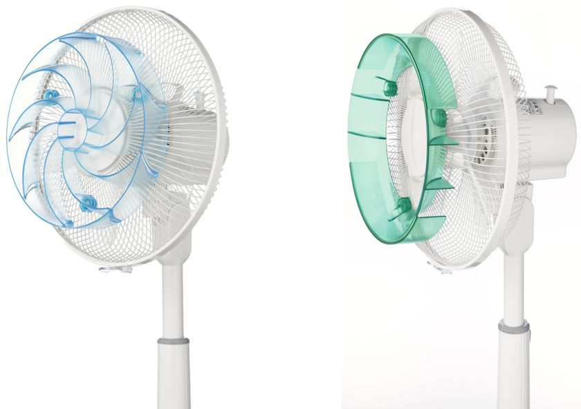 装着するだけで風が変わる扇風機アタッチメントが登場！
送風力が強まる、風が優しく広がる2タイプ
『快風！強(つよ)マリーナ』『そよ風！広(ひろ)ガリーナ』
全国家電量販店などで3月下旬発売