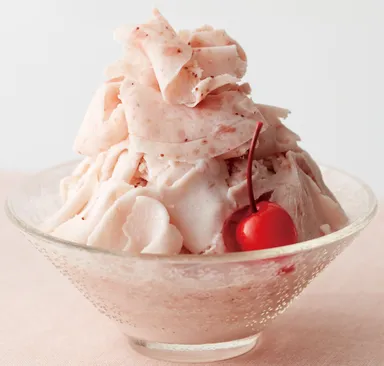 いちごミルク氷