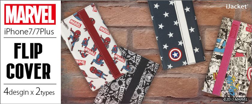 ポップなアメコミ柄の手帳型ケース新発売