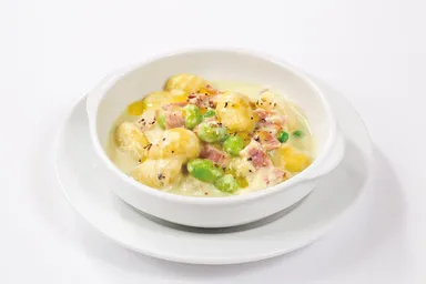 枝豆のクリームニョッキ