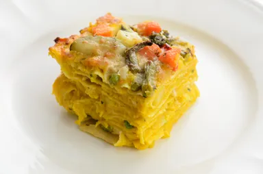 旬の野菜のミルフィーユラザニア