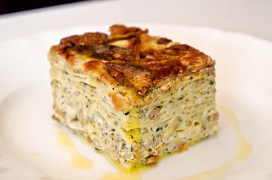 ポルチーニ茸のミルフィーユラザニア