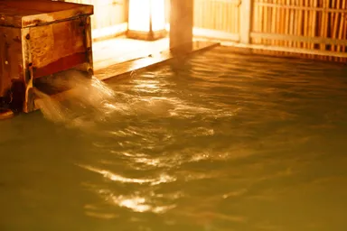 滔々と注がれる源泉