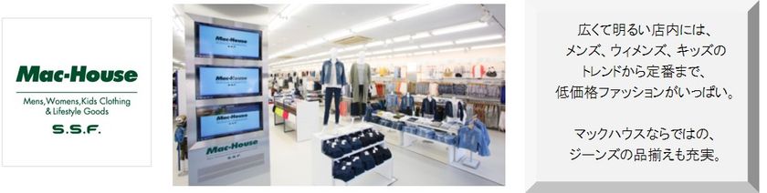 『マックハウス スーパーストアフューチャー』
3月18日(土)大分県初上陸！