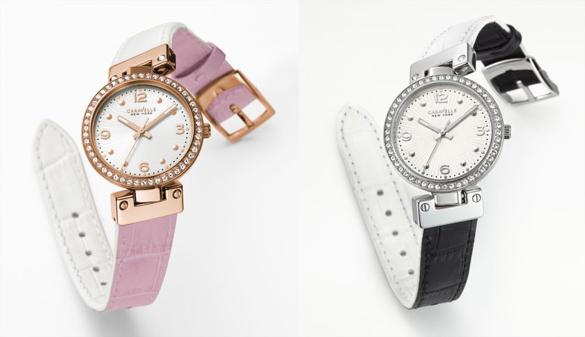バンドをくるりと回すだけ！
簡単にベルトカラーが切り替えられる
リバーシブルストラップが登場！
『CARAVELLE NEW YORK(キャラベル ニューヨーク)』
2017年3月16日(木)発売