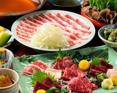 桜肉の魅力を堪能できるコース一例