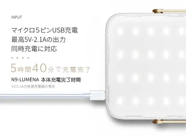 バッテリー容量：10,000mAh