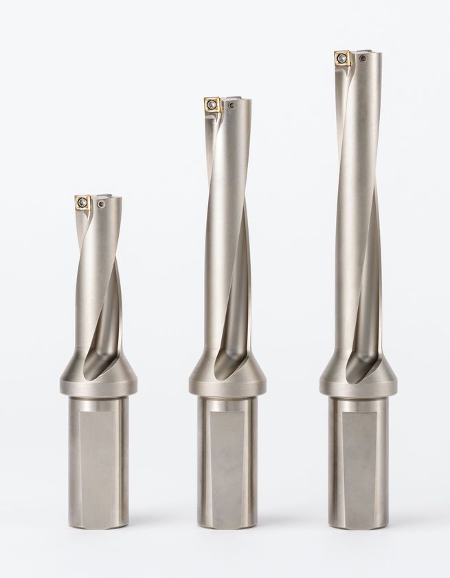 高速・高能率加工に対応した刃先交換式ドリル
「マジックドリル(R) DRV」の発売
深穴加工でも優れた切りくず排出性を実現