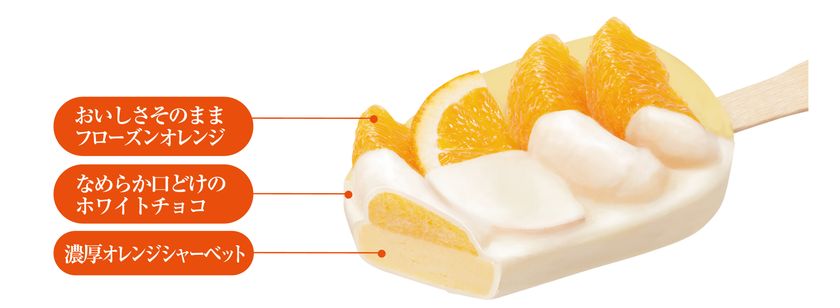 華やかな見た目に魅了される人続出！
「贅沢なアイス」シリーズ第２弾は「オレンジ」
３/２１ (火)より数量限定で発売！