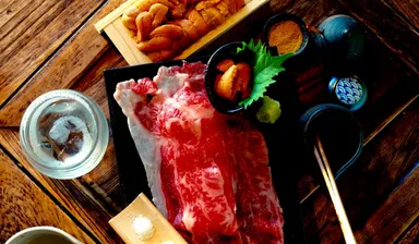 とろける雲丹と和牛寿司 1,780円