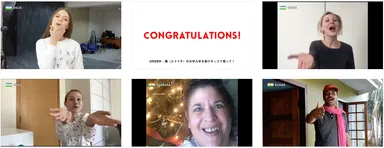 世界中の美女が名前を呼んで投げキス入学祝い