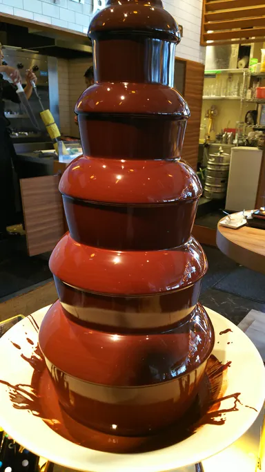 ハイカカオのチョコレートファウンテン