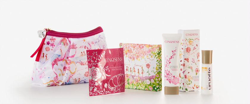 “ART”の感性を手のひらに―
新ブランドCINQ SENS(サンクセンス)　
「旅」がテーマの機内美容セットでデビュー