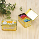ゴージャスなカラーのブリキ缶に8色の輪ゴムが入った『オーバンド ゴールド缶』が4月5日販売開始！