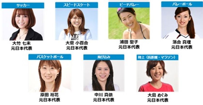 アスマッチプロジェクトに元日本代表の女性アスリートが
続々とアドバイザリーとして就任